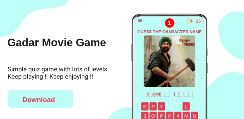 Banner of Gadar 2 Movie Game 2023 