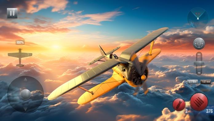 Captura de Tela do Jogo WW2 Airplane Battle War Squad