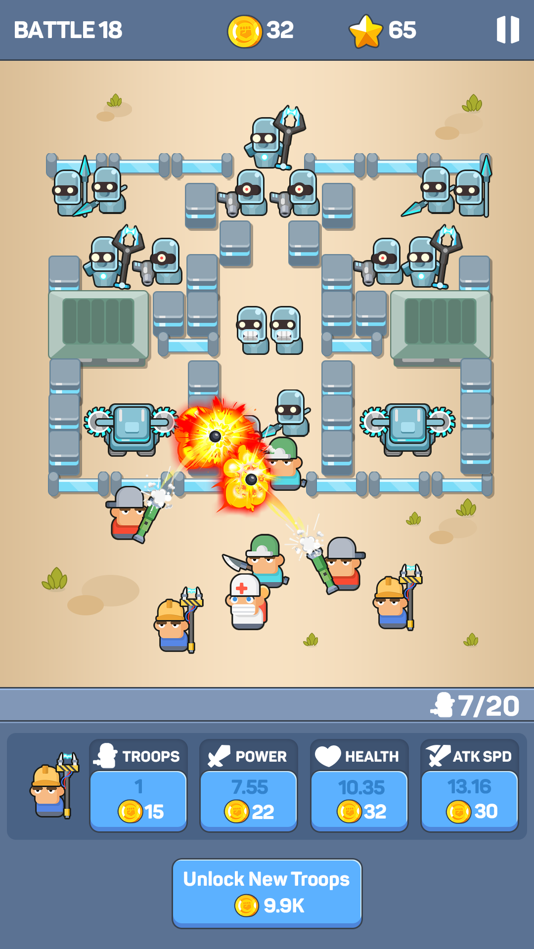 Скриншот игры Idle Warriors