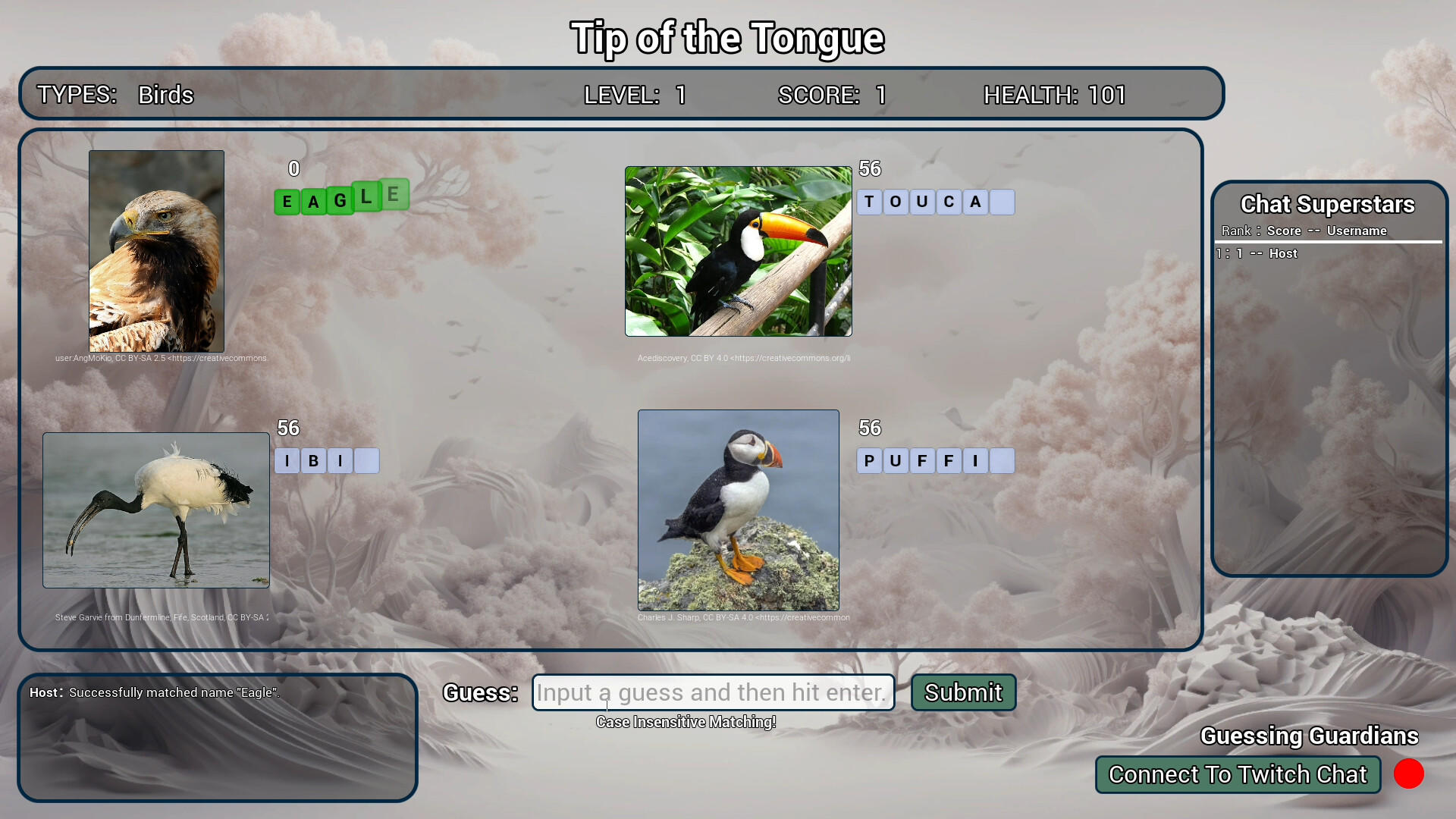 Tip of the Tongue Game Screenshot