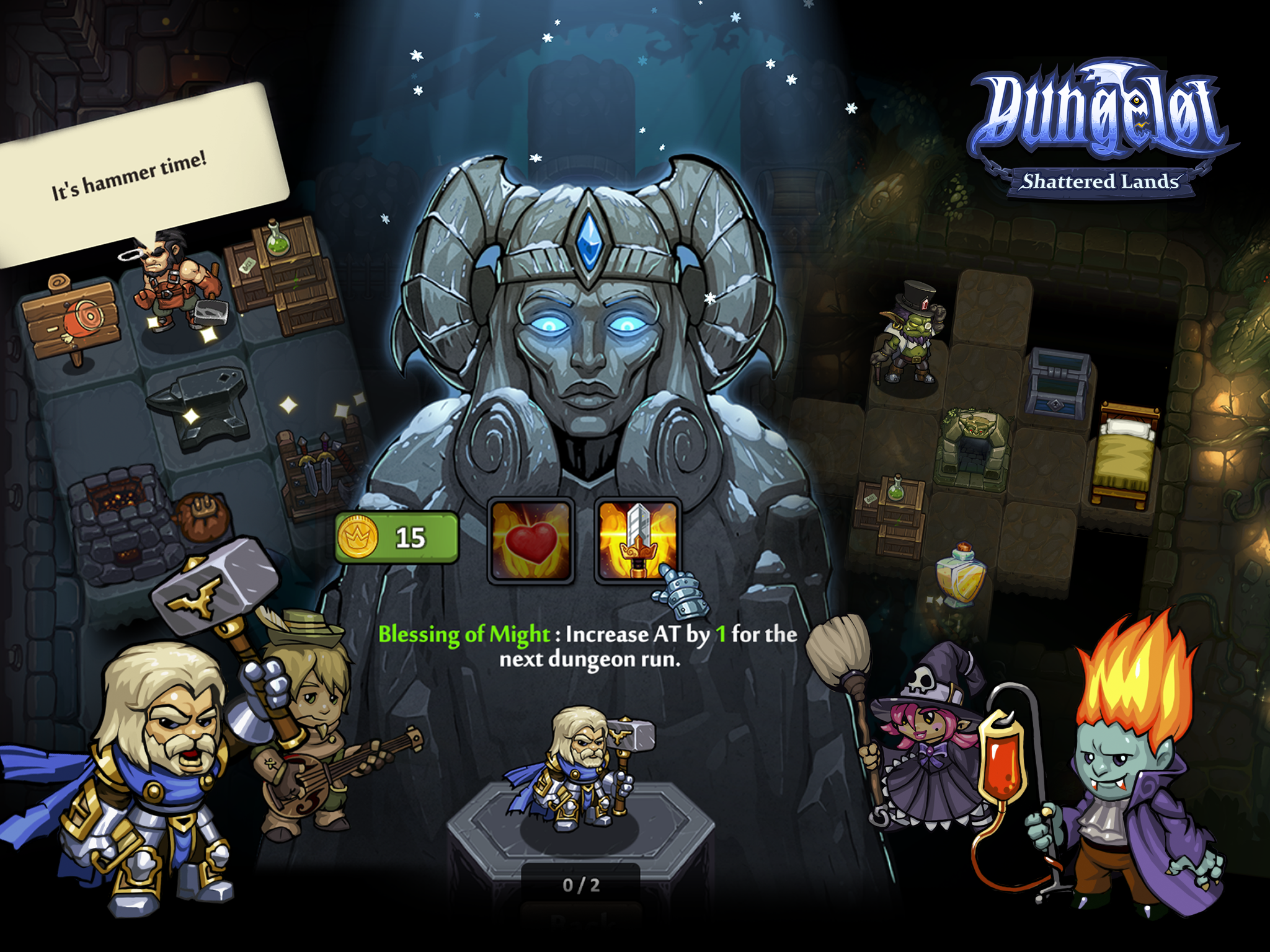Dungelot Shattered Lands Game Screenshot