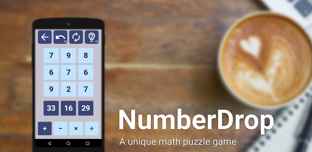 NumberDrop: Hard Math Puzzles