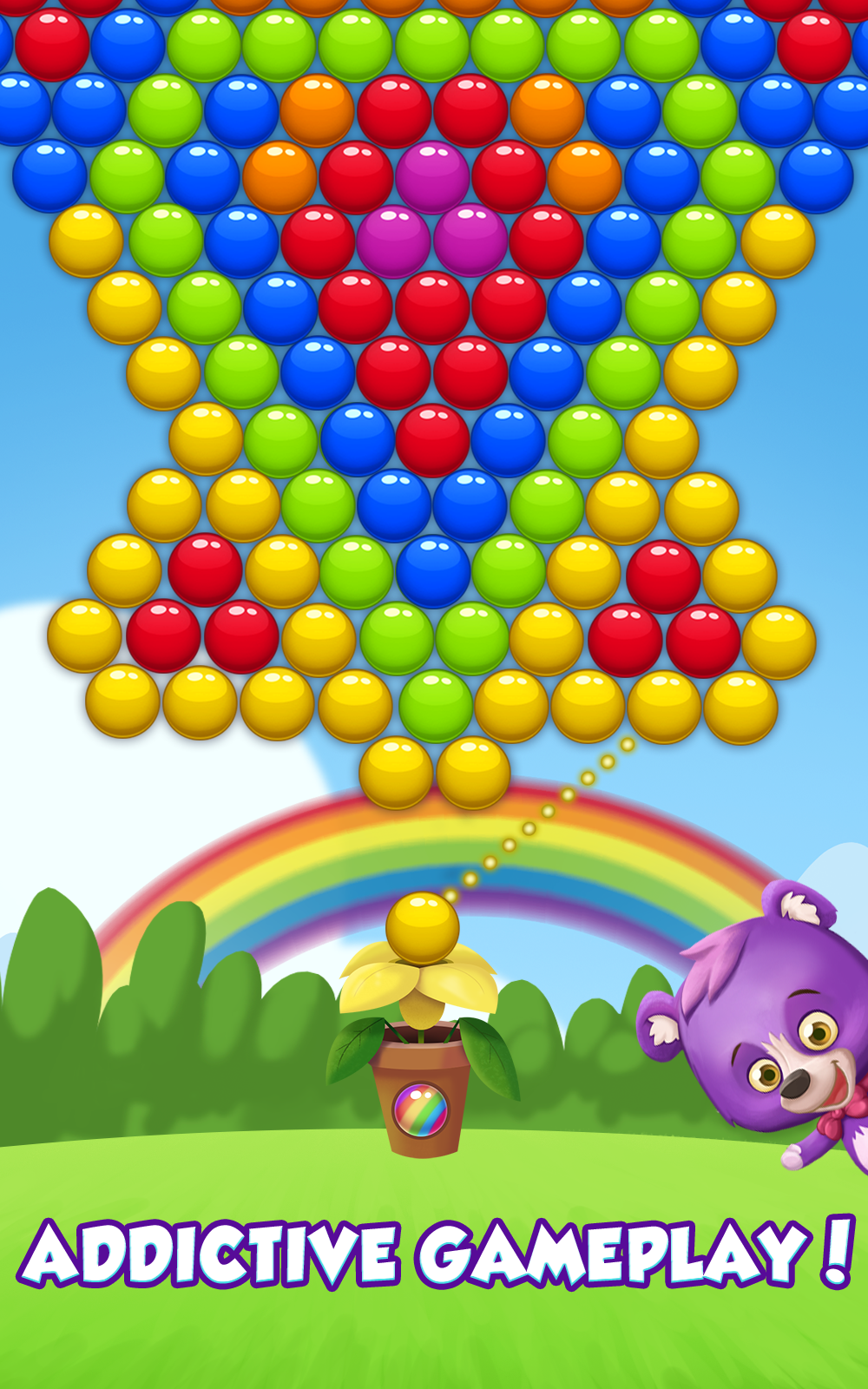 Bubble Rainbow Game Screenshot