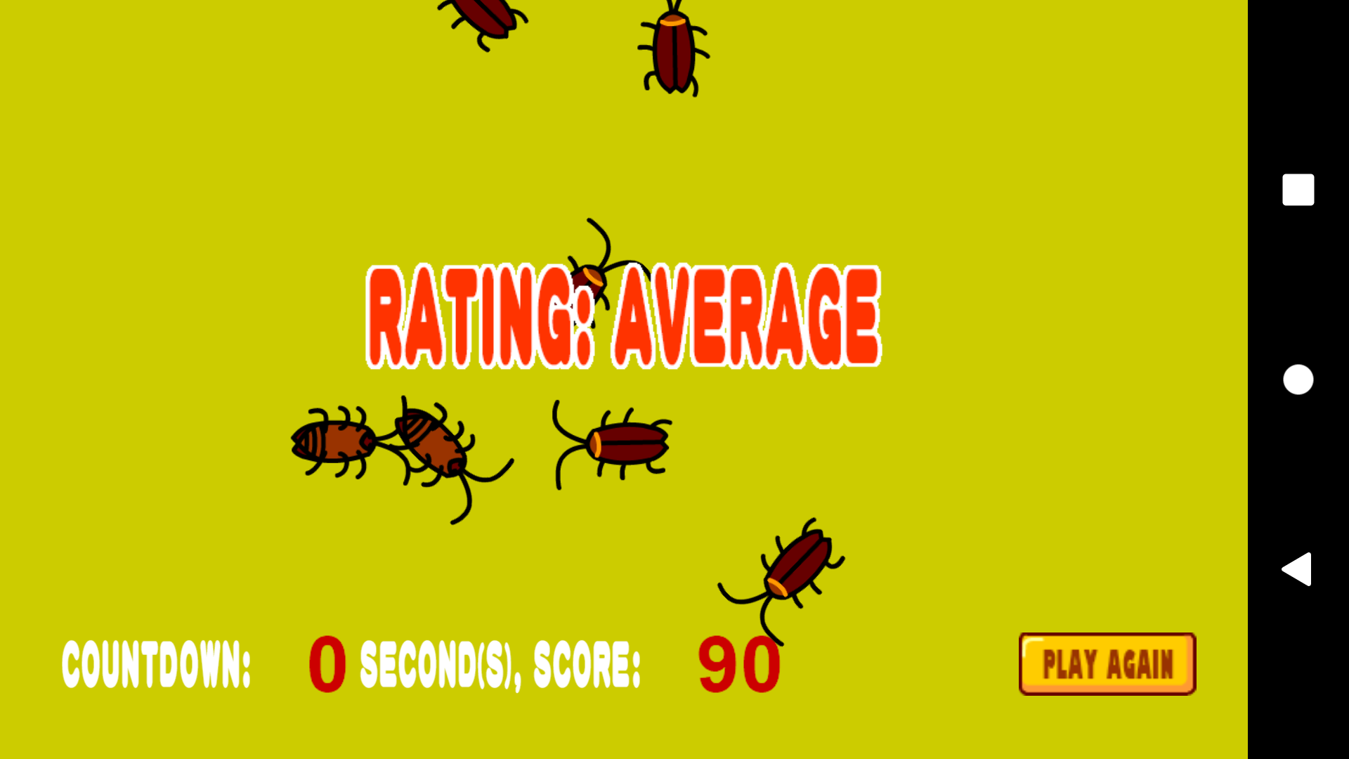 Slap the Roach Game Screenshot