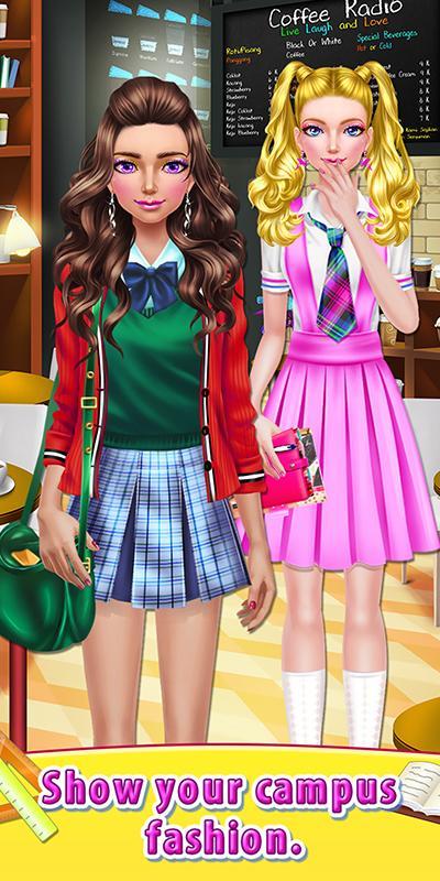 High School Girl - Dress Me Up screenshot game