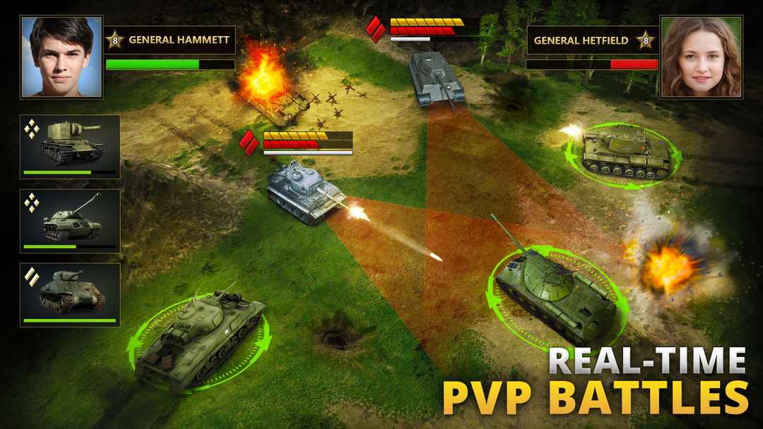 Screenshot of Tanks Charge: Online PvP Arena
