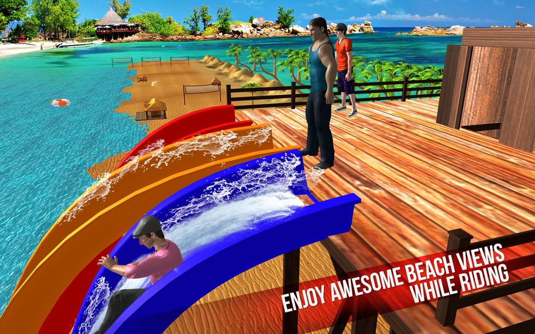 Sky Water Slide Flip Adventure Diving Stunts screenshot game