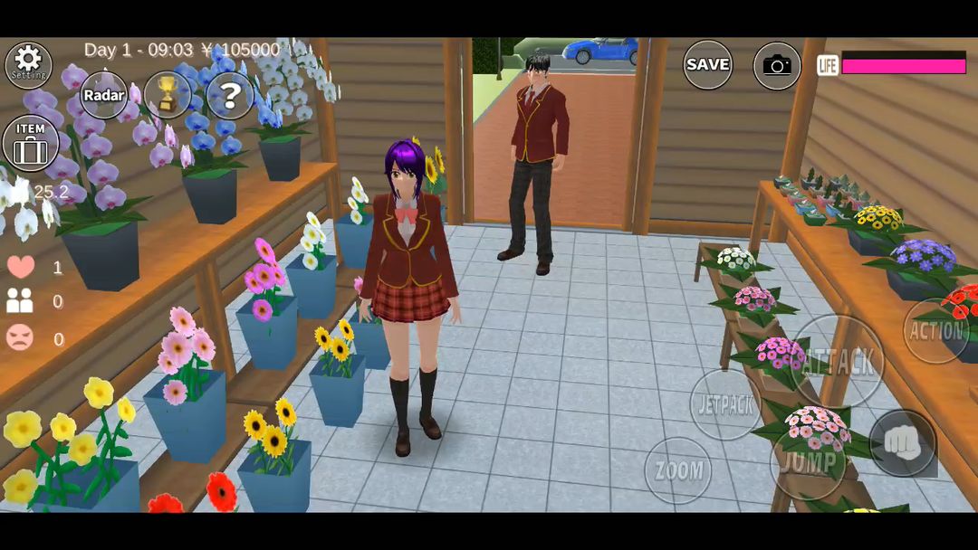 Screenshot of SAKURA School Simulator