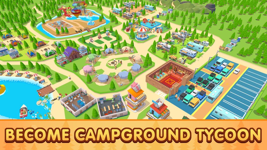 Campground Tycoon 게임 스크린 샷