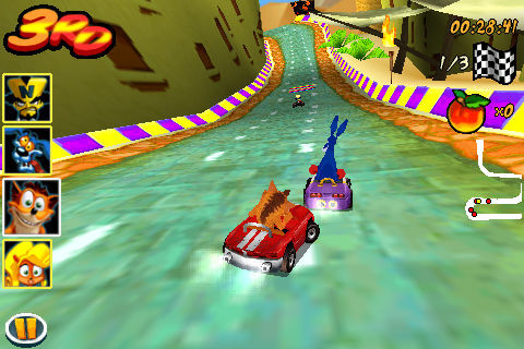 Crash Bandicoot Nitro Kart 3D screenshot game