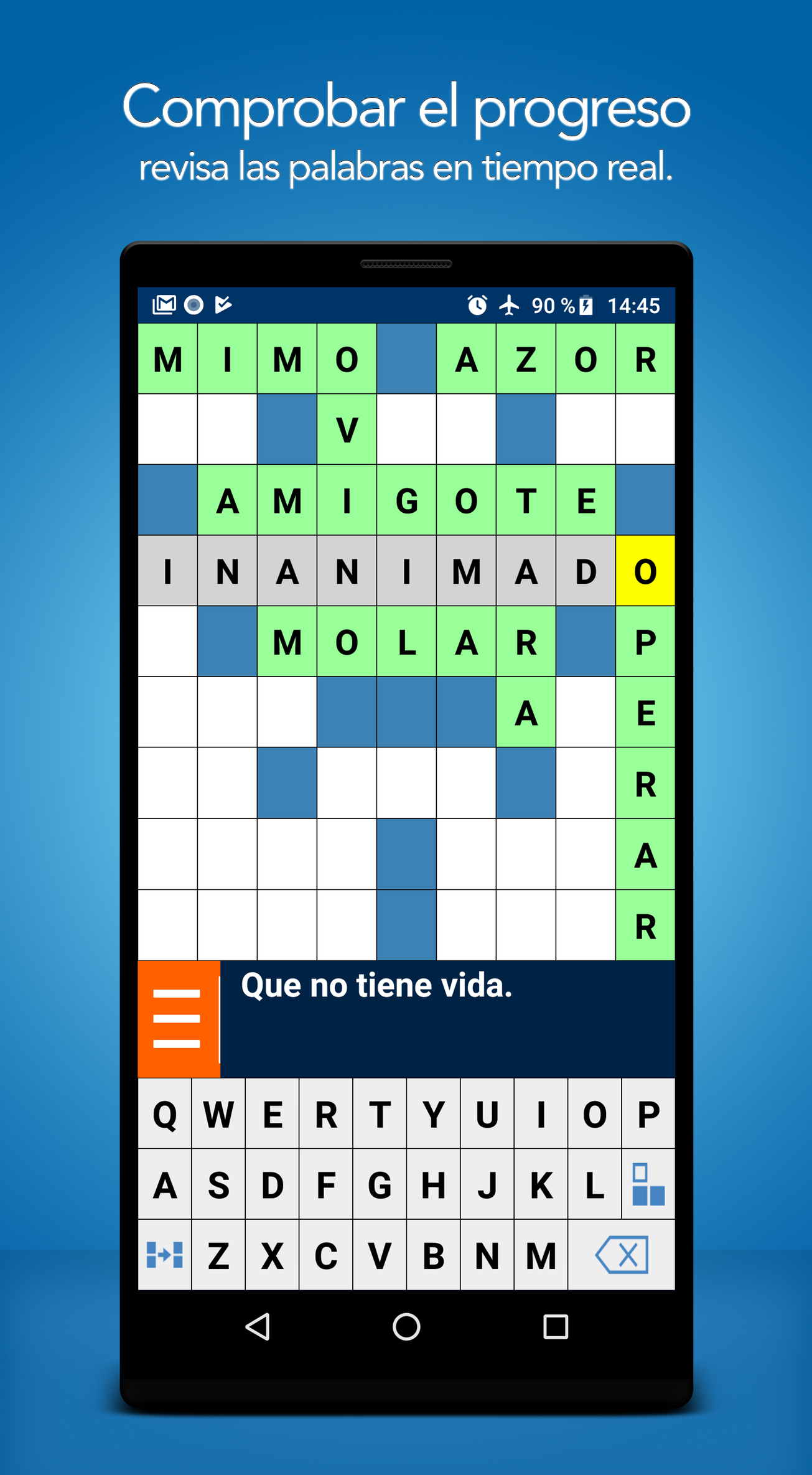 Captura de Pantalla del Juego Crucigramas En Español