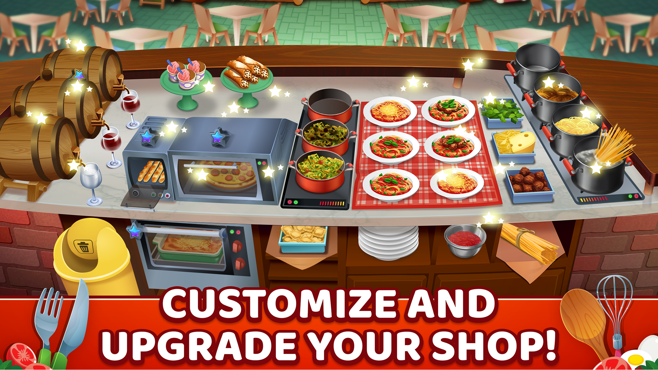 Cuplikan Layar Game My Pasta Shop: Cooking Game