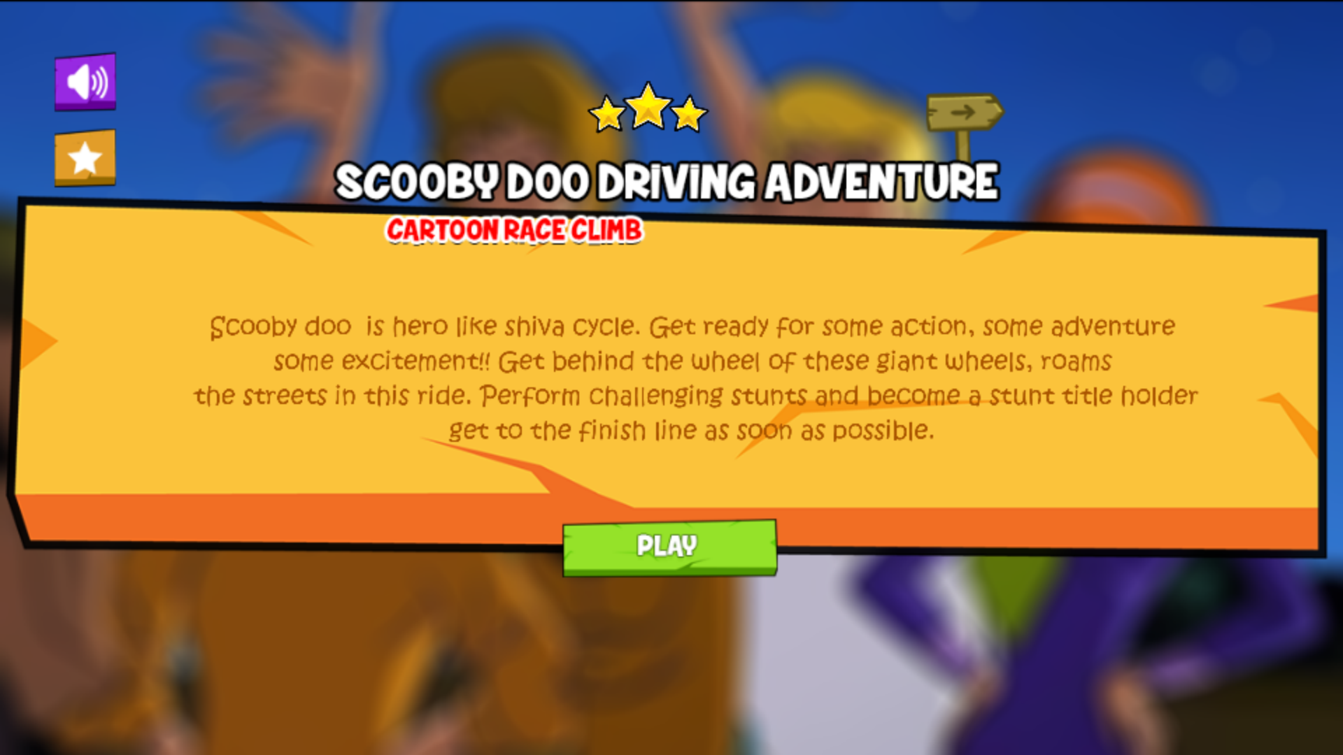 Scooby Doo Game Cartoon Family Game Screenshot