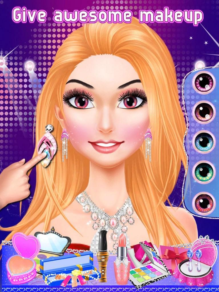 Celebrity Star Makeup Salon 게임 스크린 샷