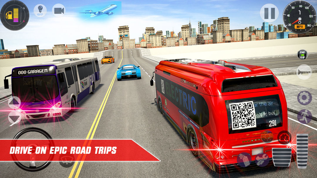 New City Coach Bus Simulator Game - Bus Games 2021 게임 스크린 샷