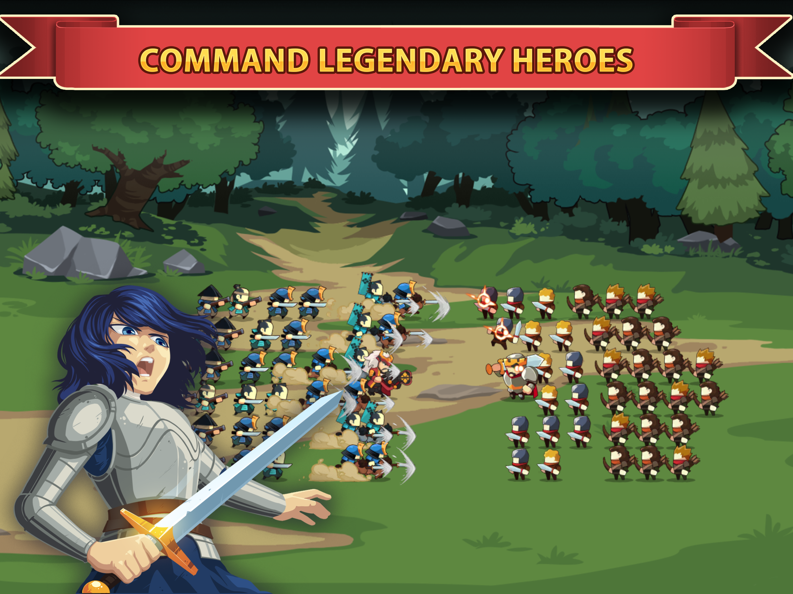 Knights and Glory - Battle Game Screenshot