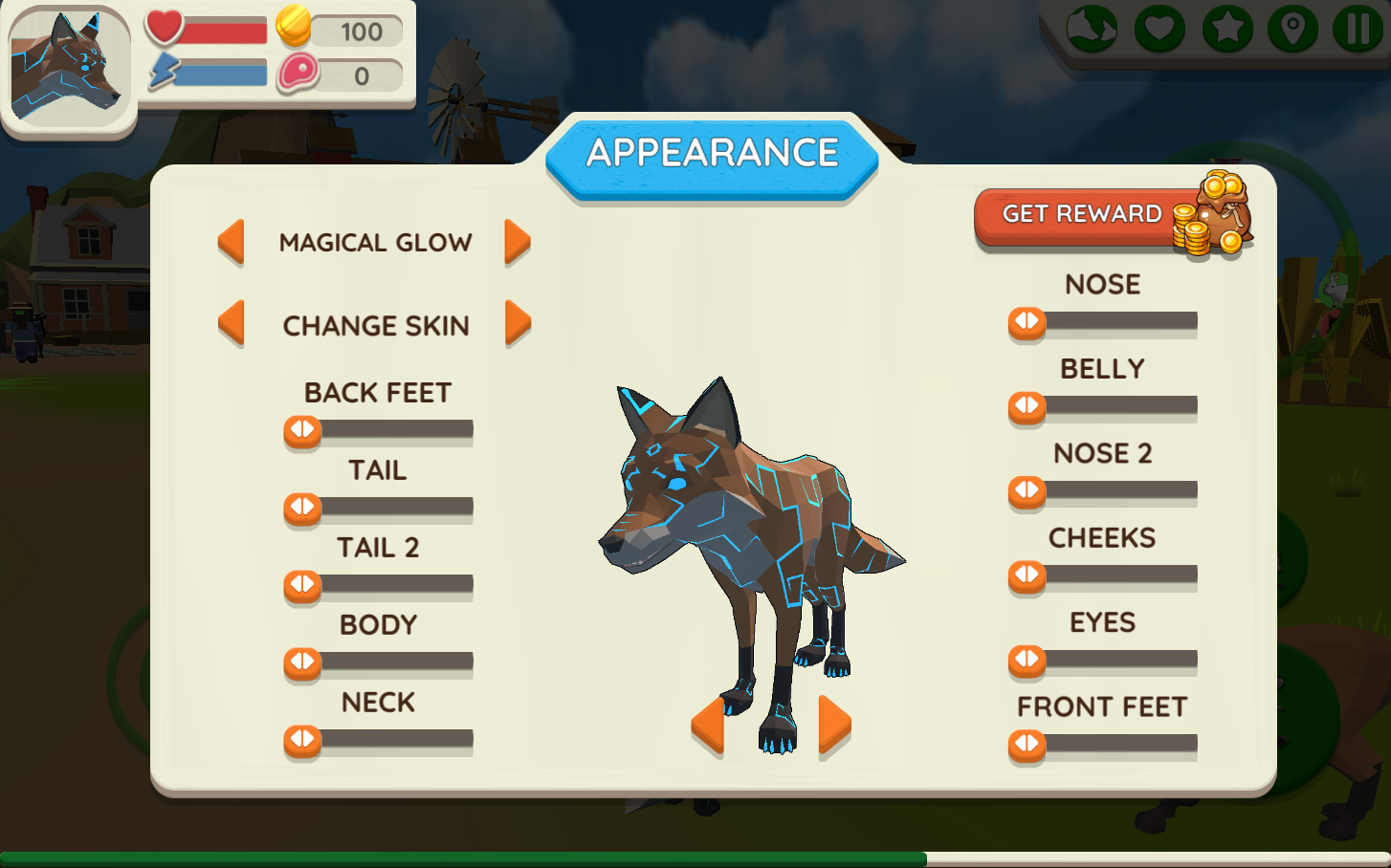 Fox Family - Animal Simulator Game Screenshot