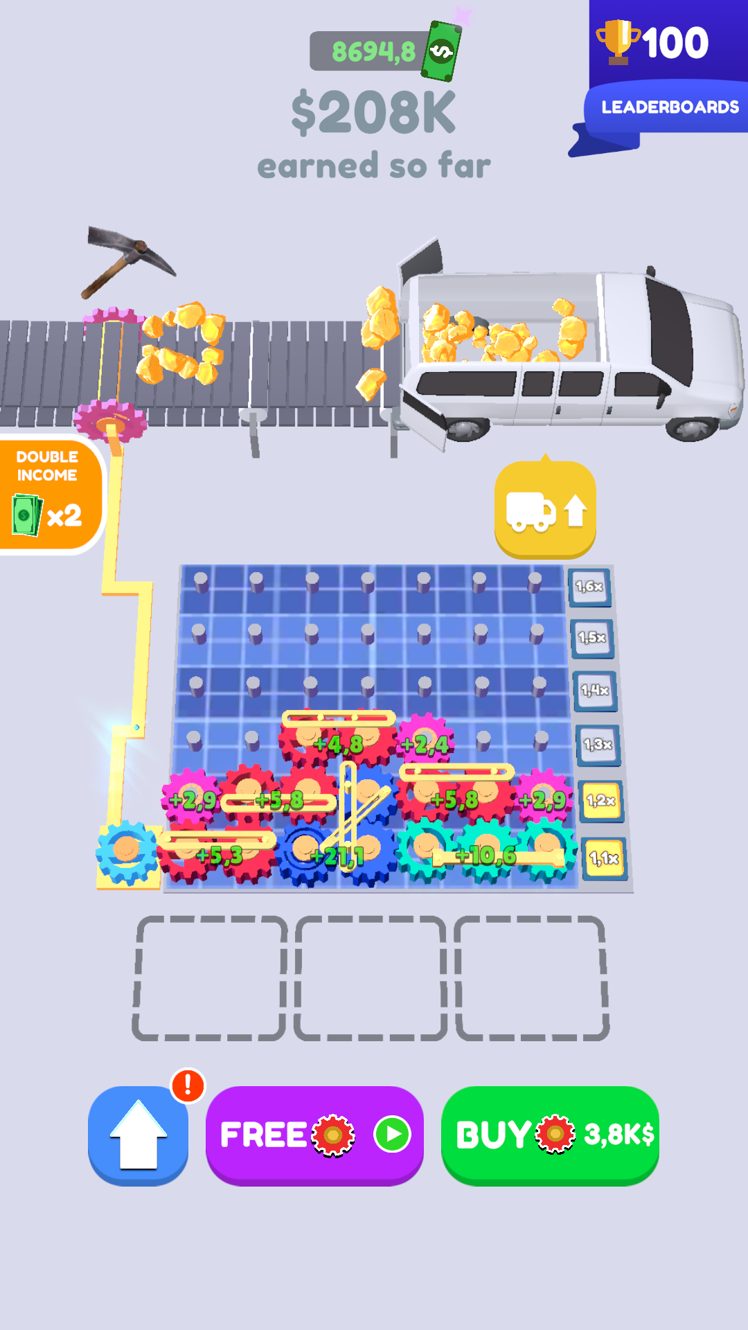 Gears Idle Hero Game Screenshot