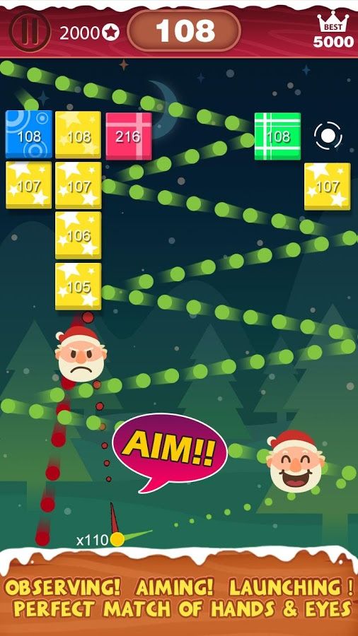 圣诞打砖块 screenshot game