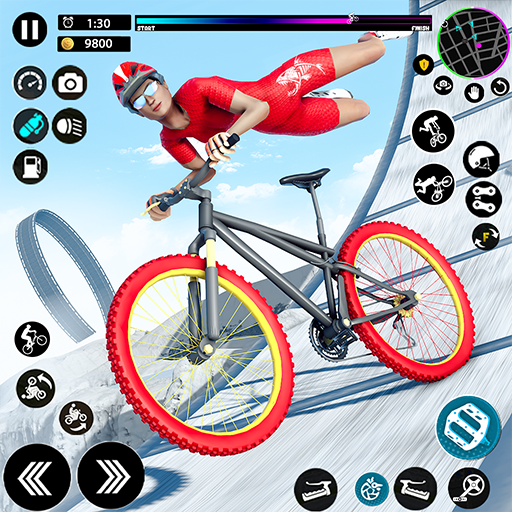 Игра Трюк На Велосипеде Real Race BMX Мобильная Версия Андроид IOS.