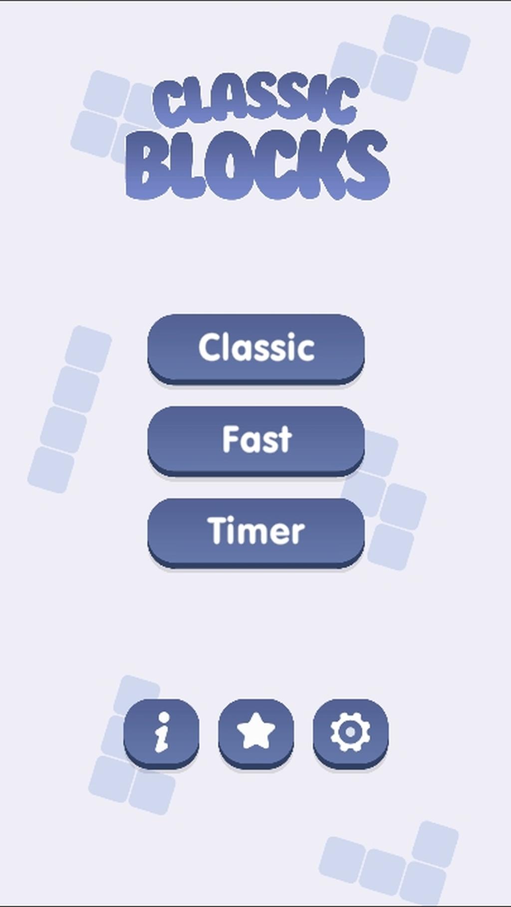 Classic Blocks - Tetris Game Screenshot
