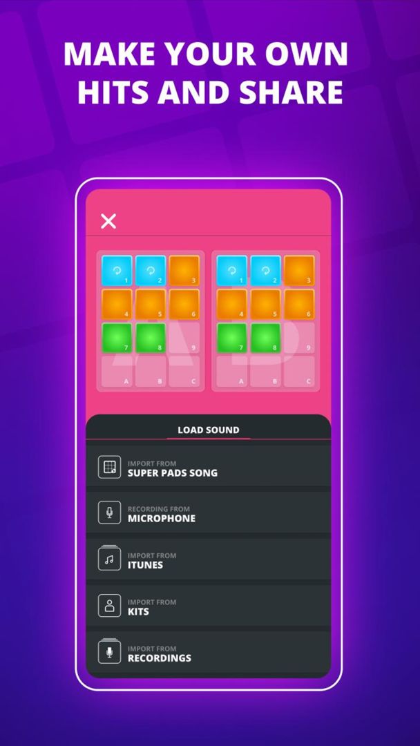 SUPER PADS DJ - Drum Launchpad screenshot game