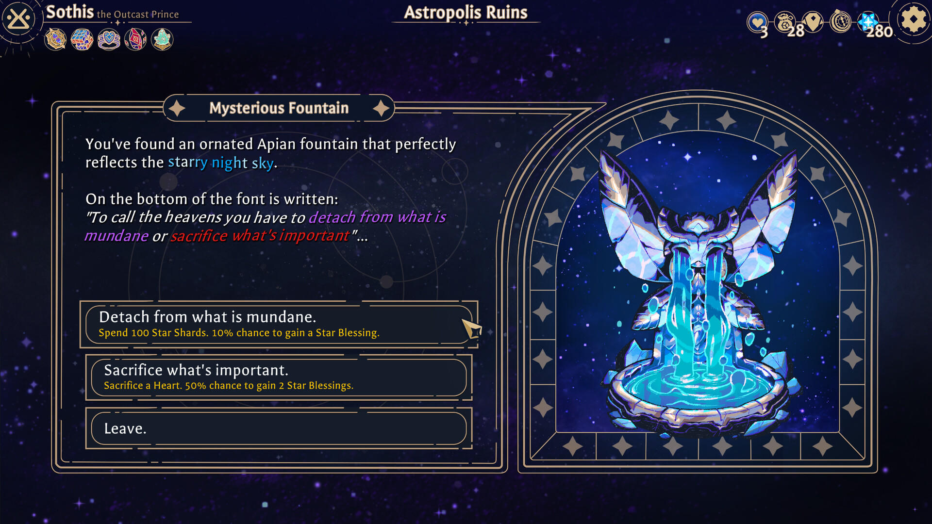 Screenshot of Astrea: Six-Sided Oracles