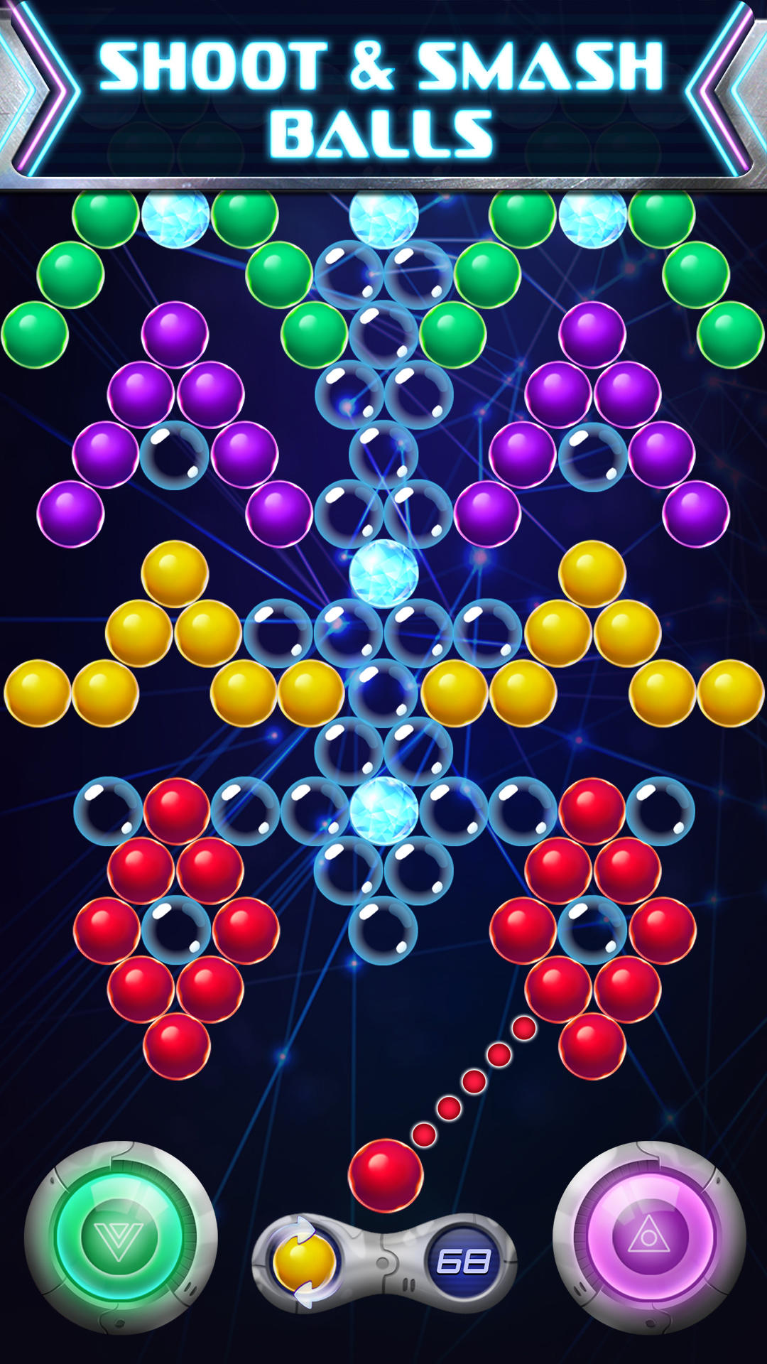 Bubble Heroes Galaxy Game Screenshot