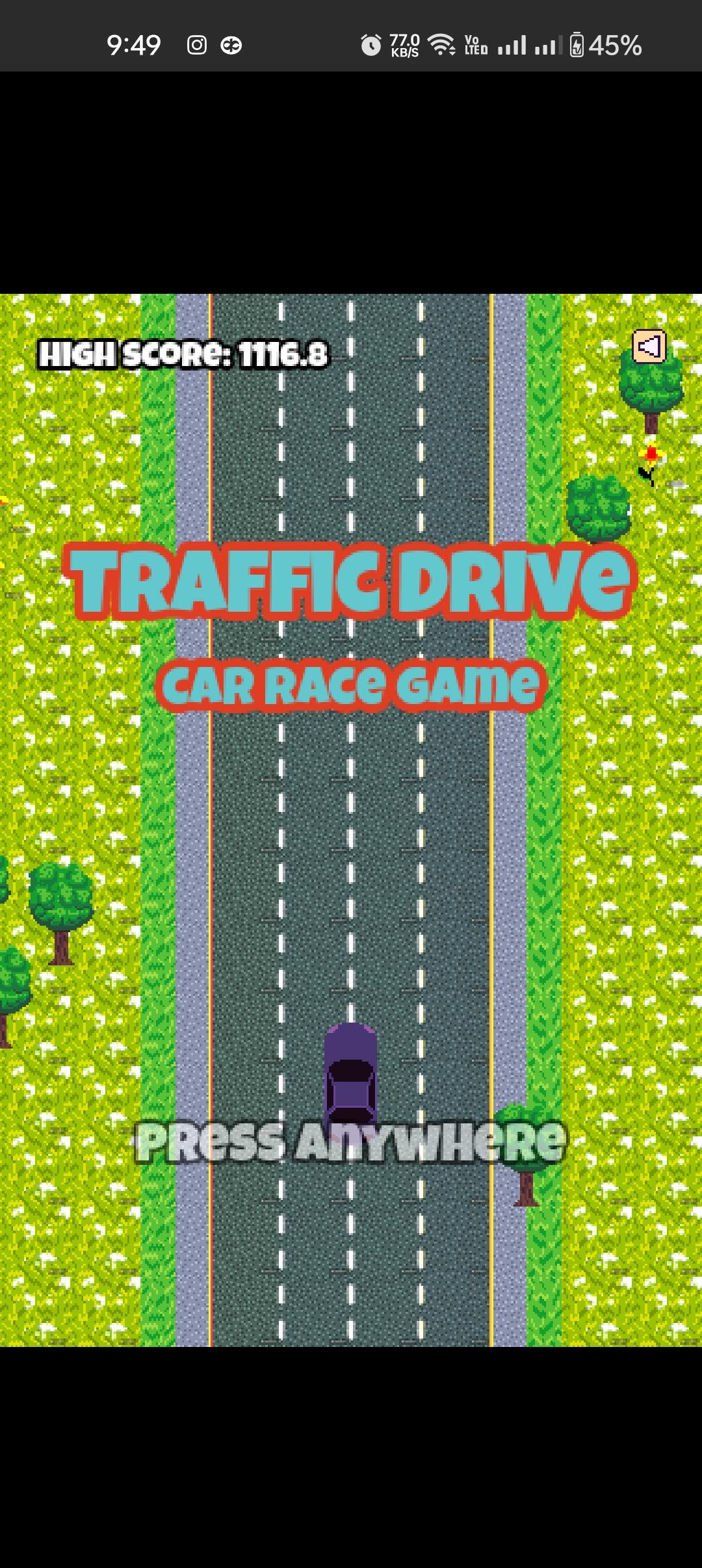 Traffic Drive Game Screenshot