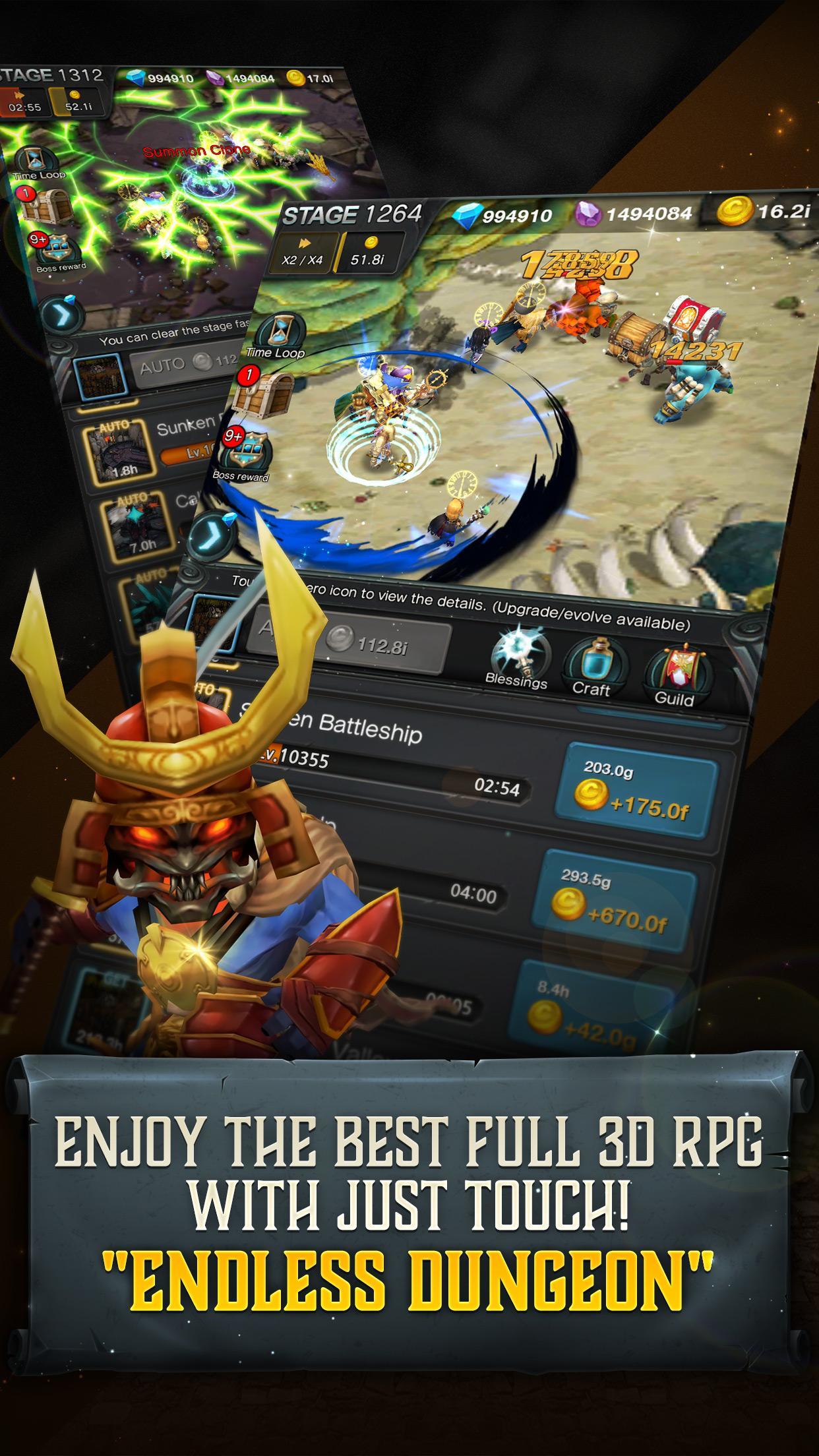 Ảnh chụp màn hình ENDLESS DUNGEON : DRAGON SAGA (无尽地下城)