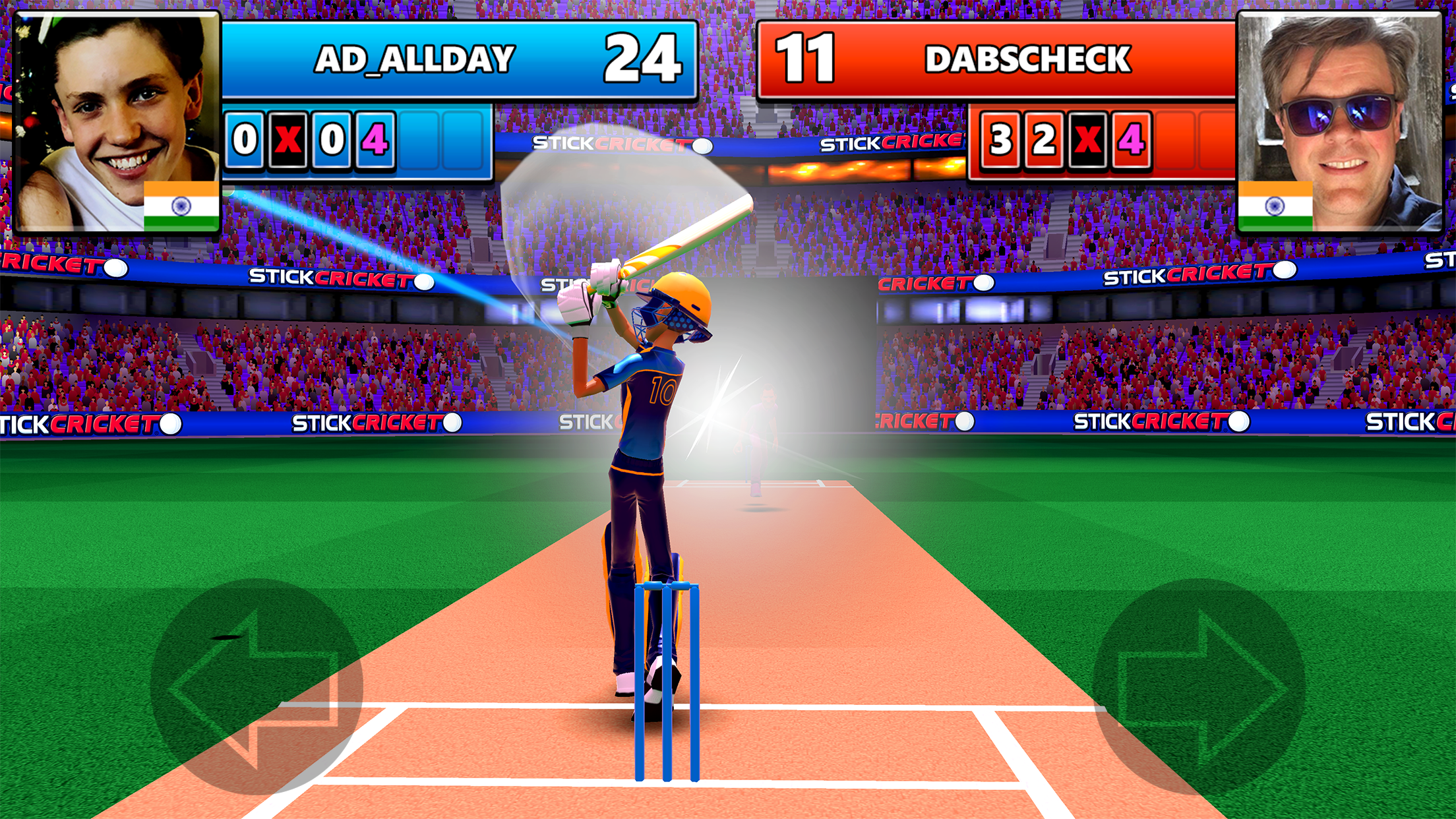 Screenshot 1 of Stick Cricket dal vivo 2.1.7