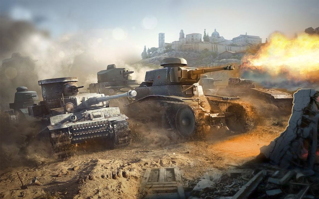Screenshot of Heavy Army War Tank Driving Simulator : Battle 3D
