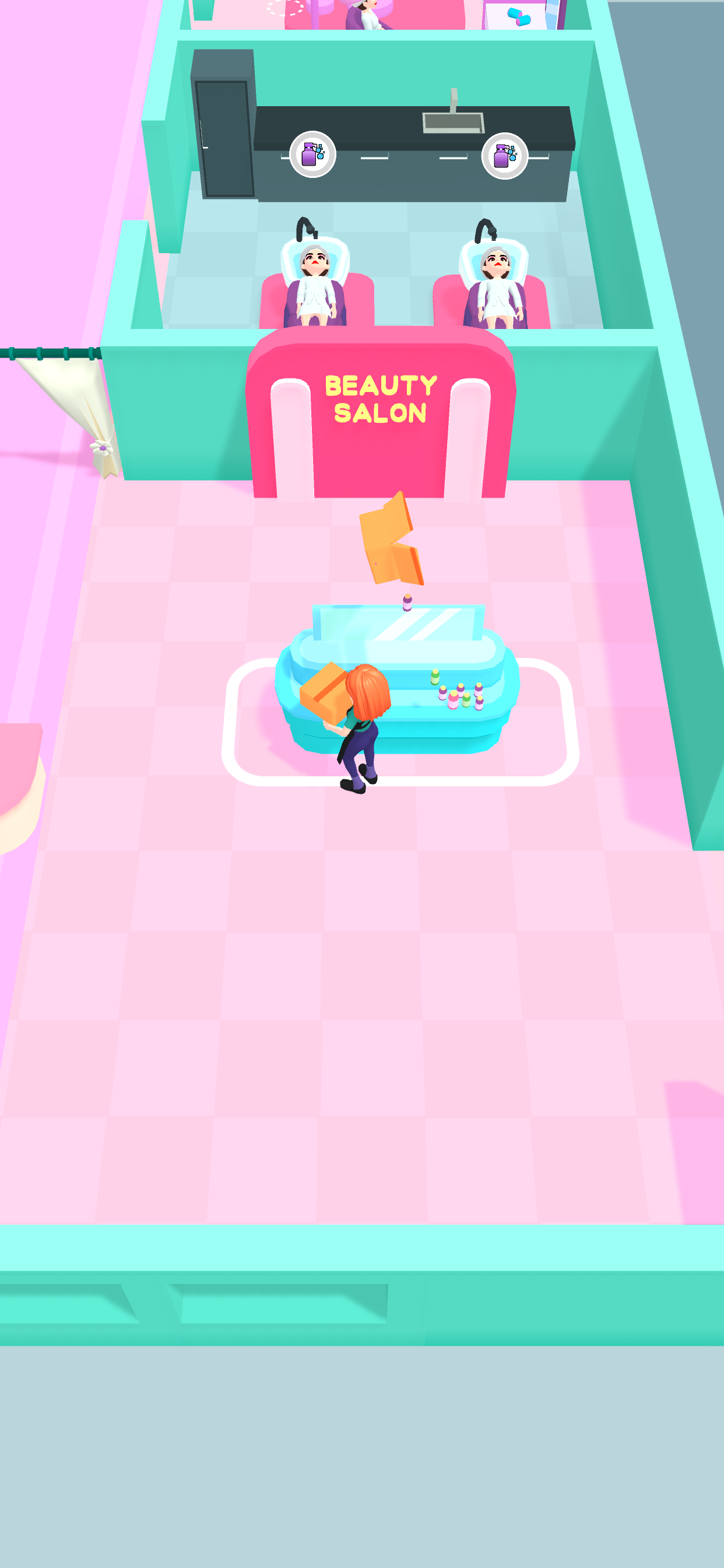Beauty Salon Idle Game Screenshot