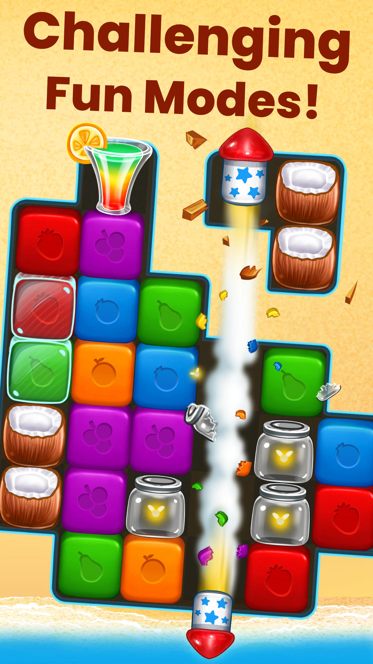 Fruit Cube Blast Game Screenshot