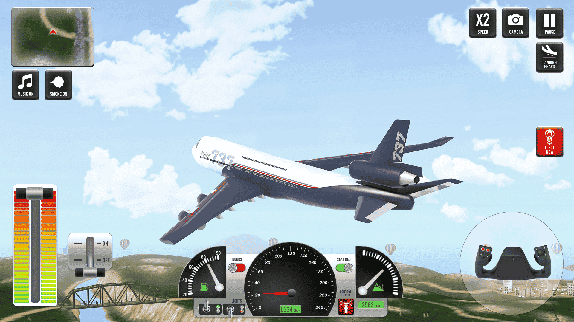Flight Pilot 3D: Sky Adventure Game Screenshot