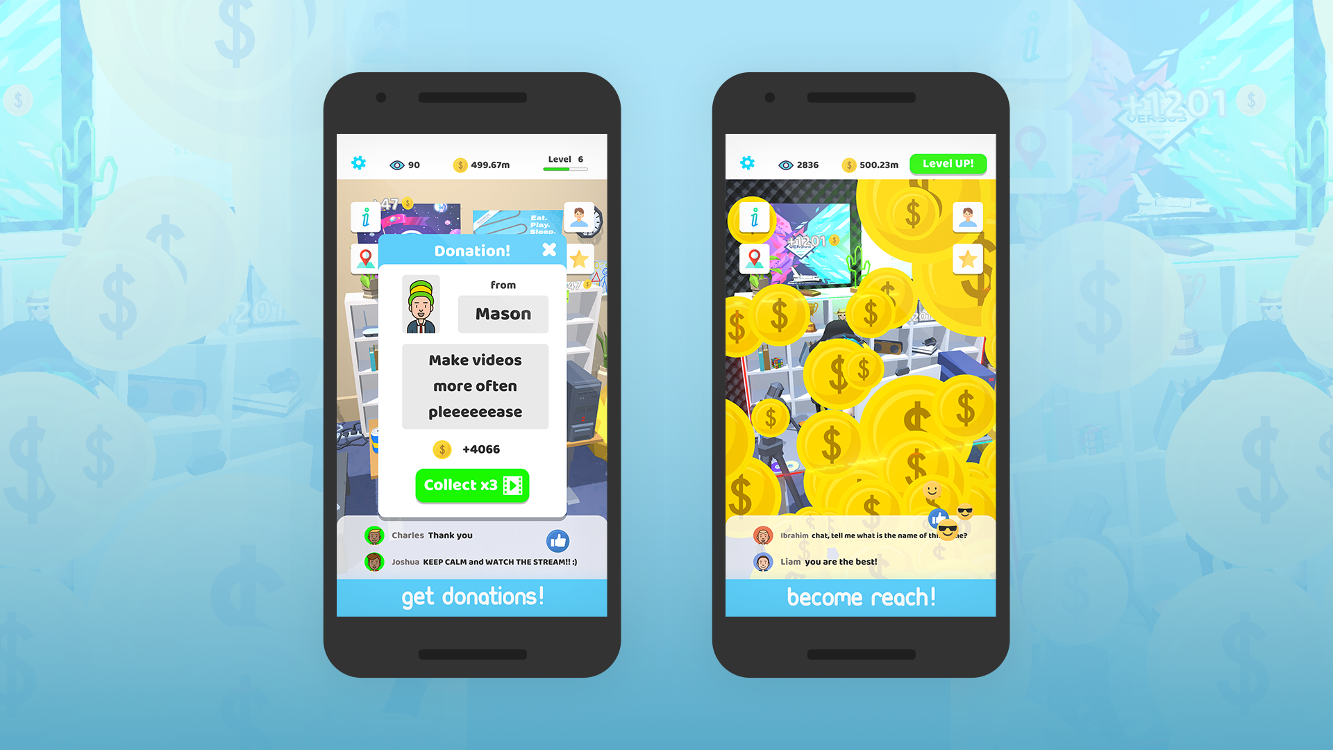 Idle Streamer! Game Screenshot