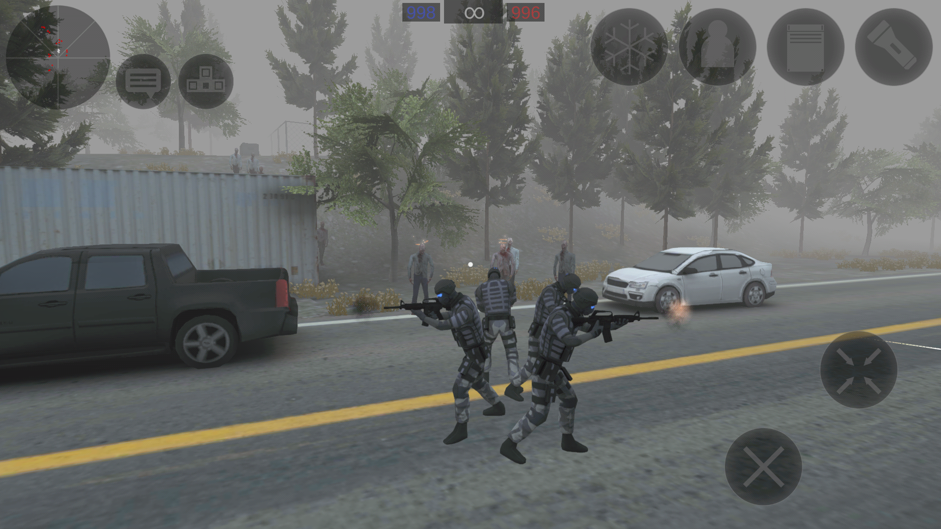 Screenshot 1 of Simulador de combate de zombis 
