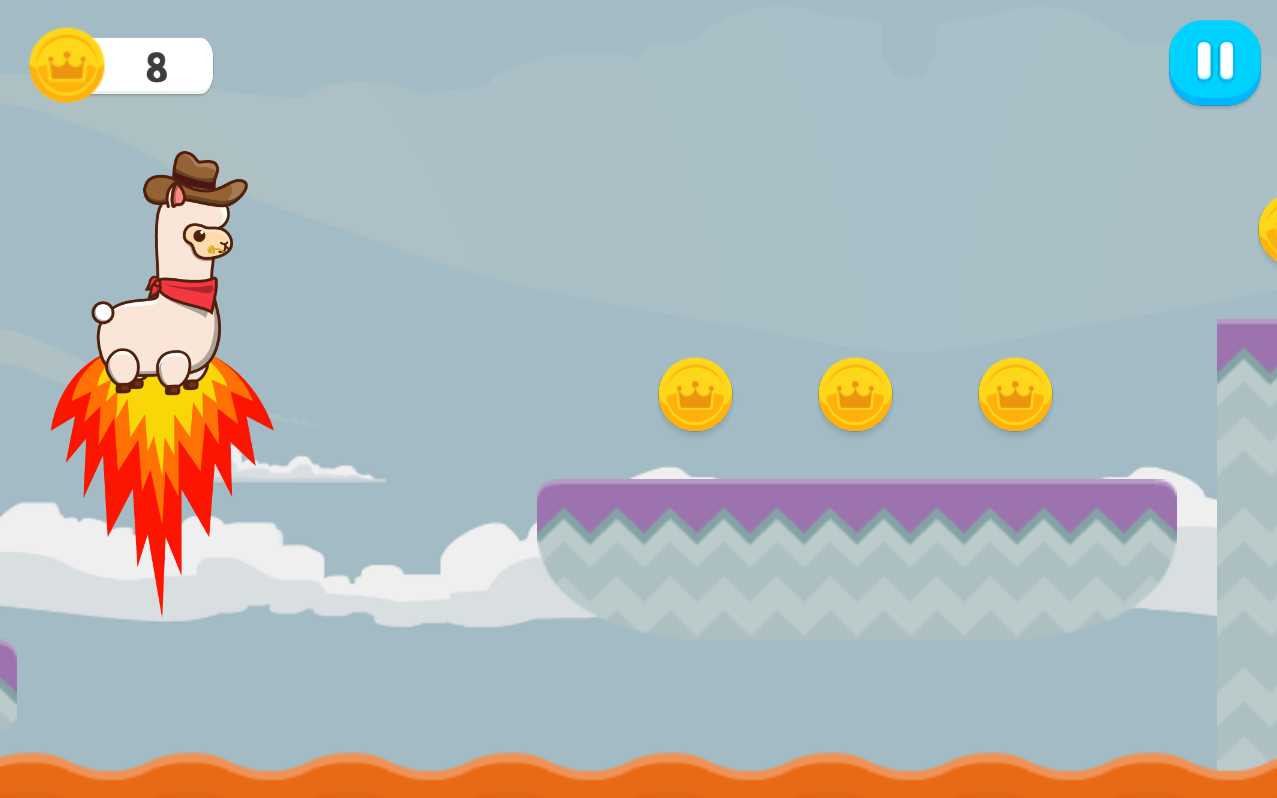Mr Alpaca Jumper Game Screenshot