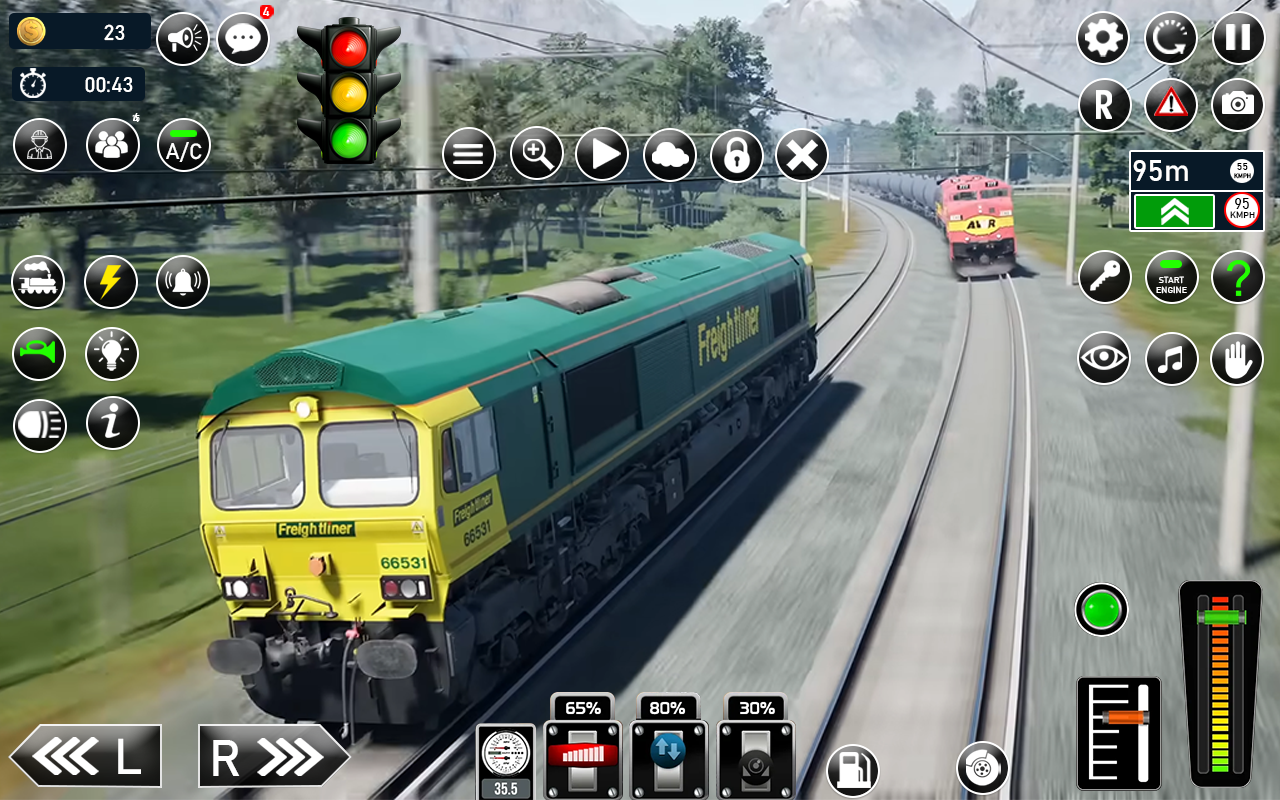 Railway Train Game Simulator screenshot game