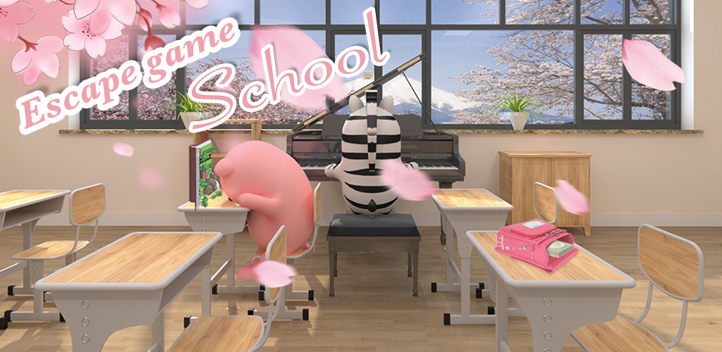 Banner of Fluchtraum: Schule mit Sakura-Blüte 1.3