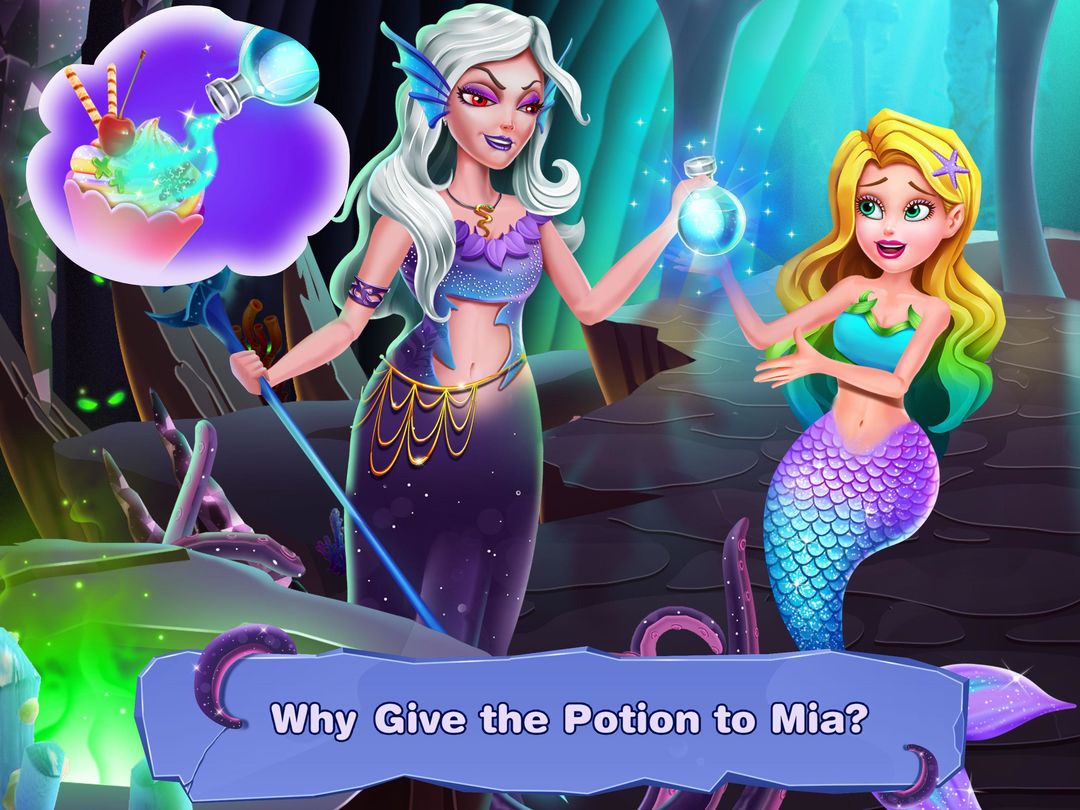 Screenshot of Mermaid Secrets 38-Diamond Jewel Games