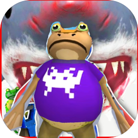 Frog Battle amazing vs shark  :simulation