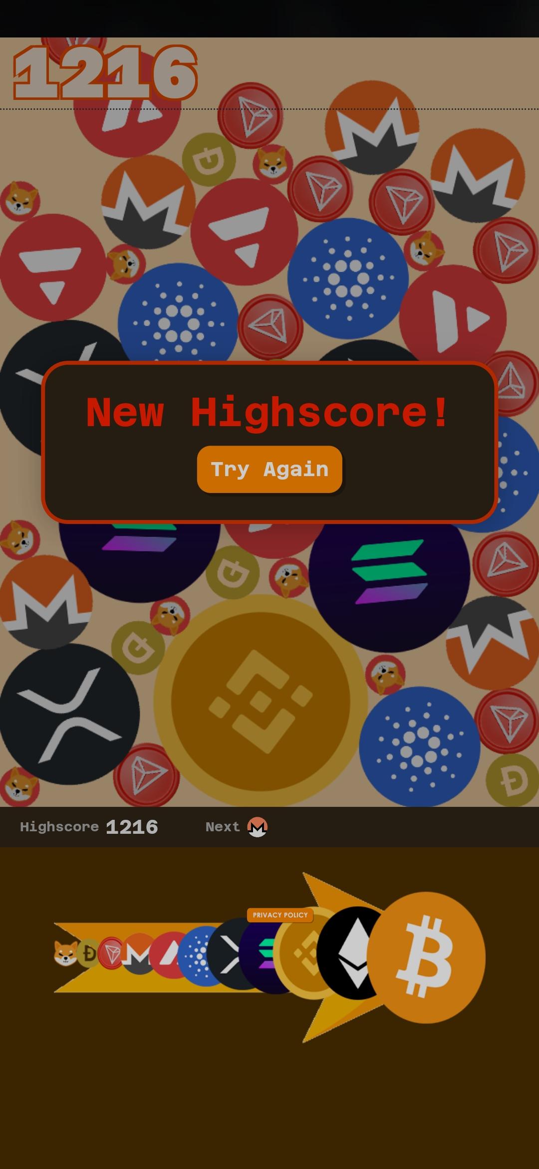 Crypto Fusion Game Screenshot