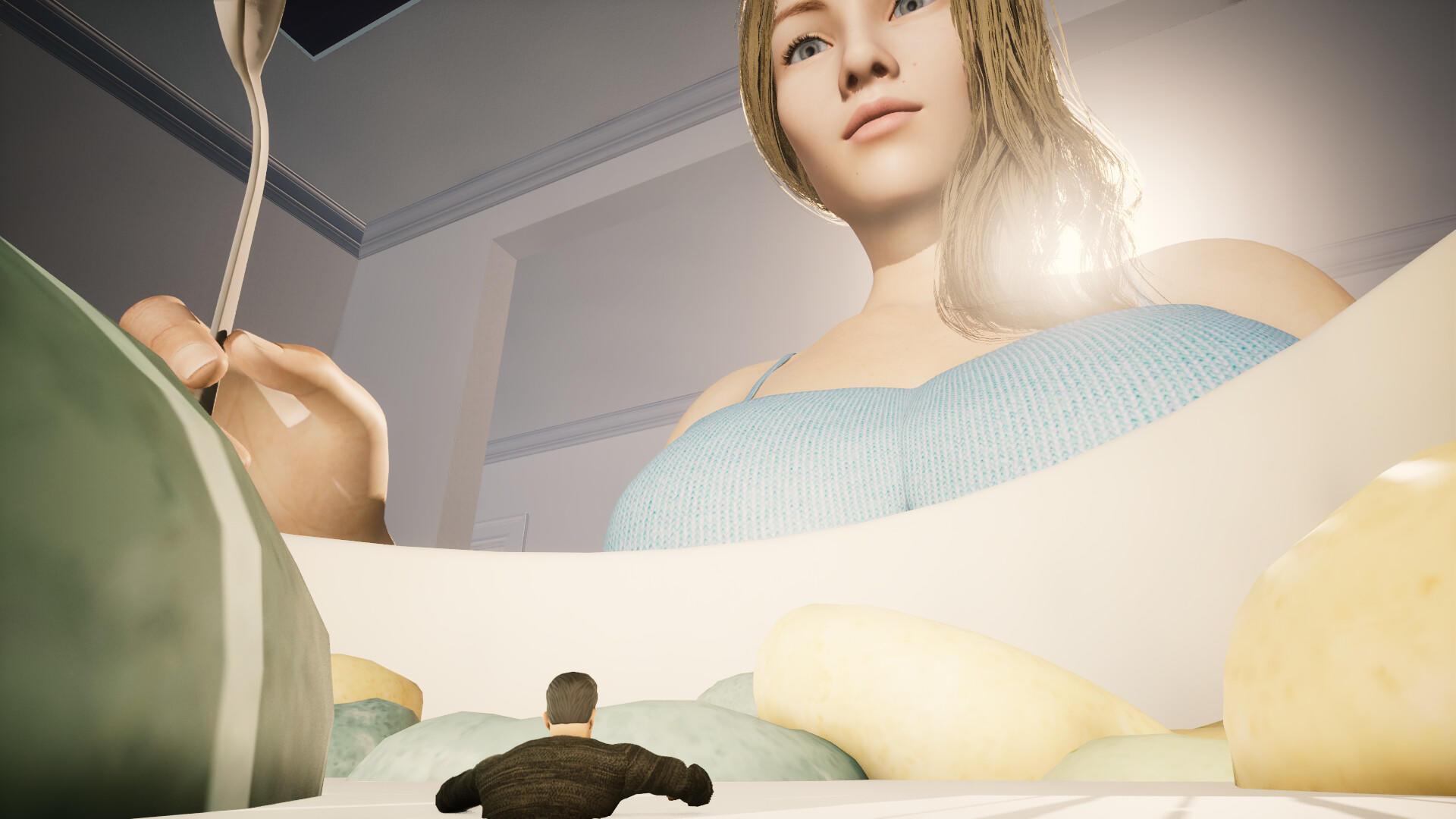 Girl Who Shrunk the Neighbors Game Screenshot