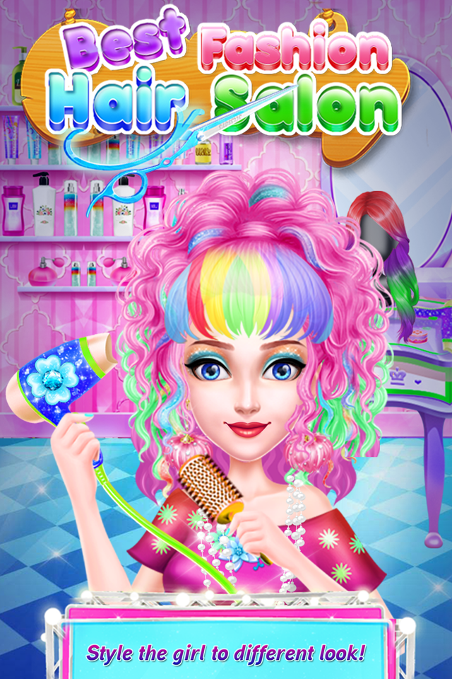 Screenshot 1 of Модная парикмахерская Казуальная игра 