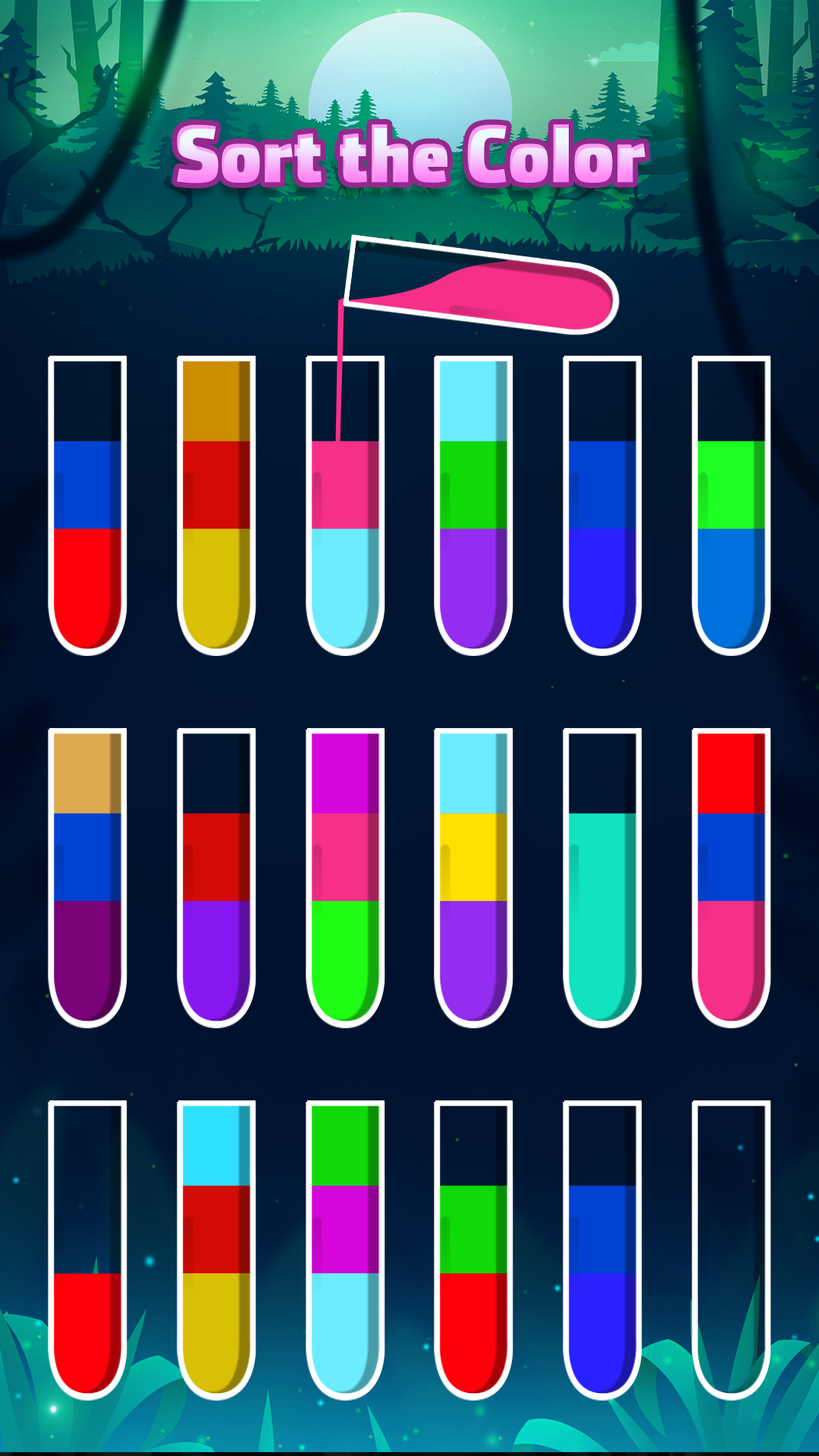 Screenshot of Water Puzzle - Color Sort