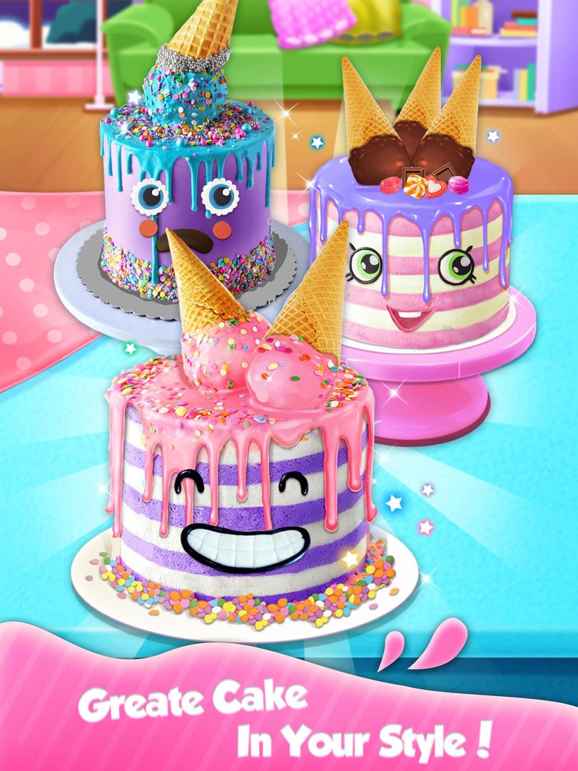 Ice Cream Cone Cake - Sweet Tr 게임 스크린 샷