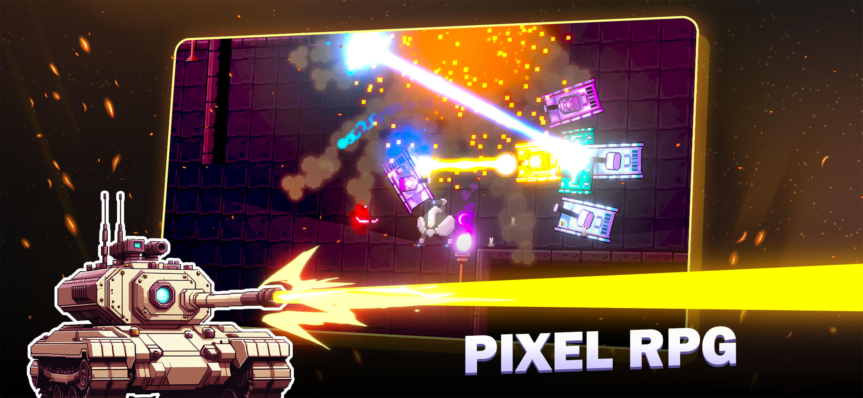 Laser Tanks: Pixel RPG Game Screenshot