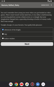 Restore, Reflect, Retry Game Screenshot