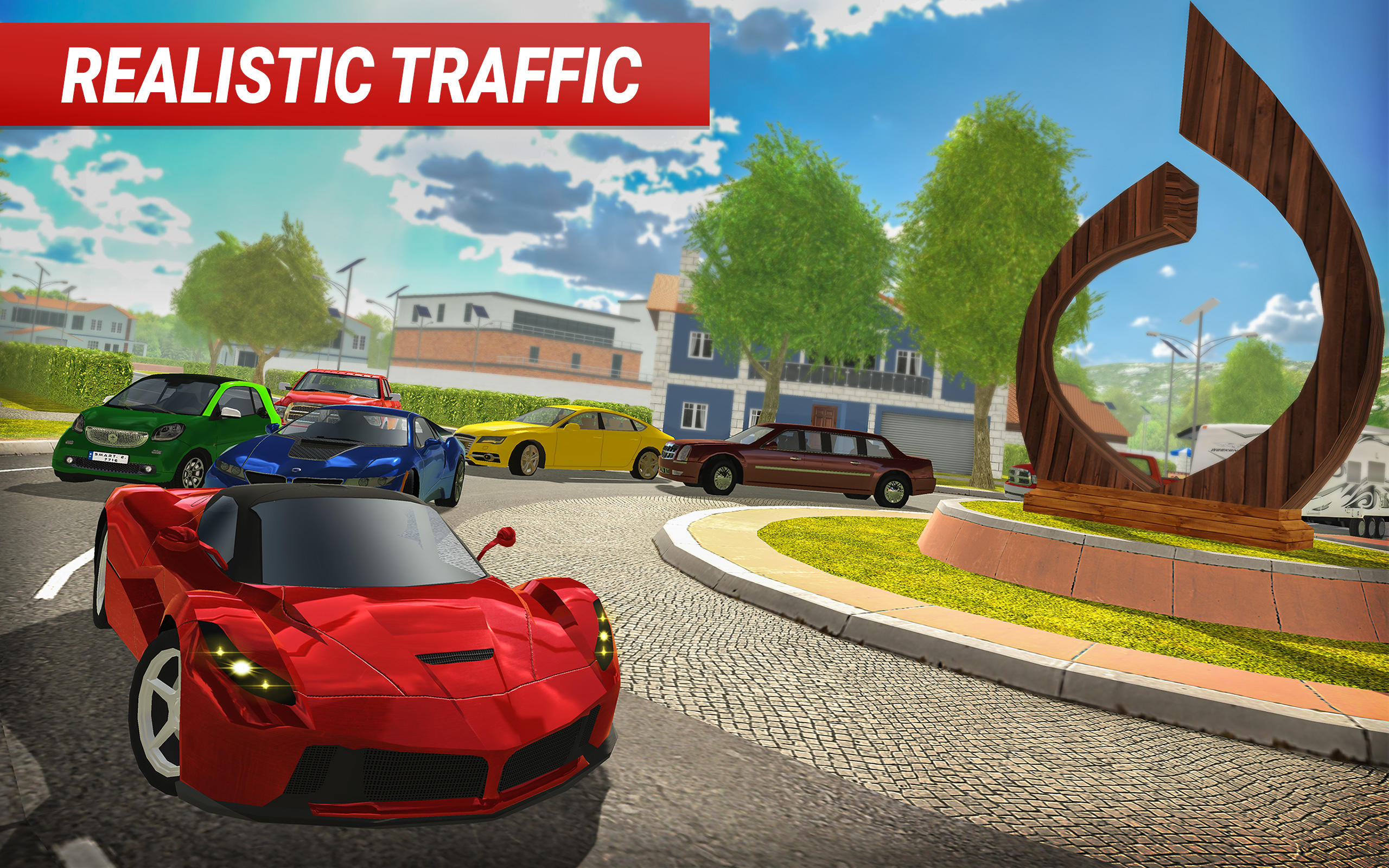 Roundabout 2: City Driving Sim Game Screenshot
